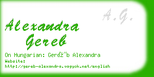 alexandra gereb business card